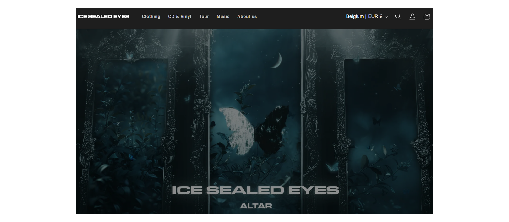 site de Ice Sealed Eyes